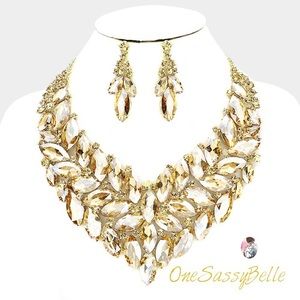 Gold Marquise Necklace